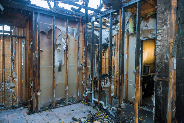 Professional Emergency Fire Cleanup technician working in Riner, VA